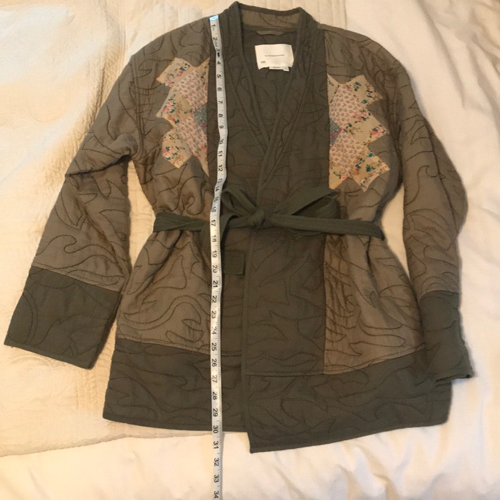 Anthropologie Quilted kimono jacket